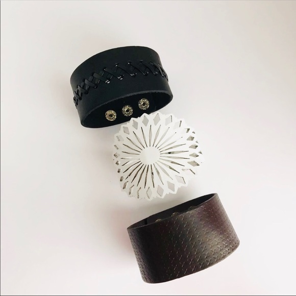Jewelry - NWOT- 3 leather bracelets Unisex
